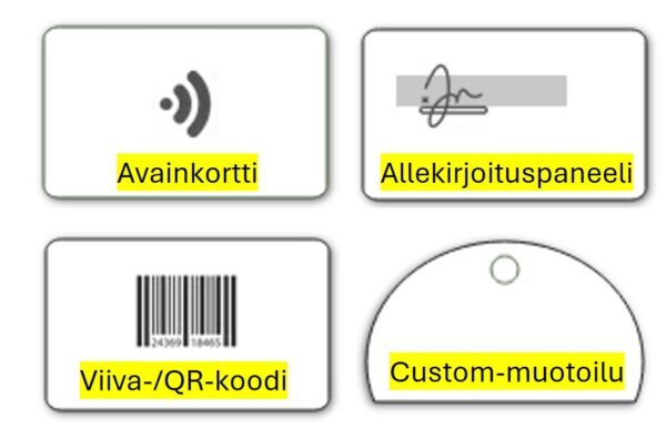 RFID-kortti puinen